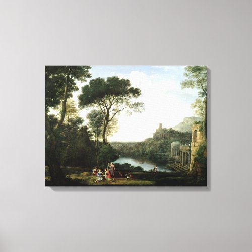 Landscape with the Nymph Egeria Canvas Print