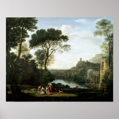 Landscape with the Nymph Egeria Poster