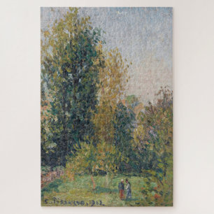 Landscape with Two Figures, Éragny, Autumn (1902) Jigsaw Puzzle