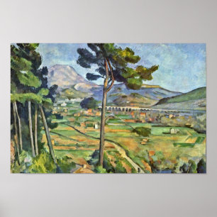 Landscape With Viaduct (Mont Sainte-Victoire) Poster