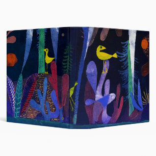 Landscape with Yellow Birds, Paul Klee 3 Ring Binder