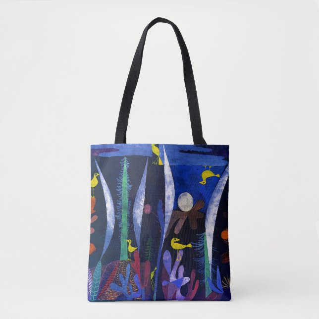 Landscape with Yellow Birds, Paul Klee Tote Bag (Front)
