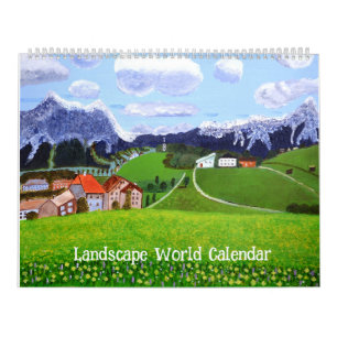 Landscape World Calendar