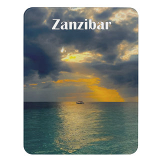 Landscape Zanzibar Door Sign