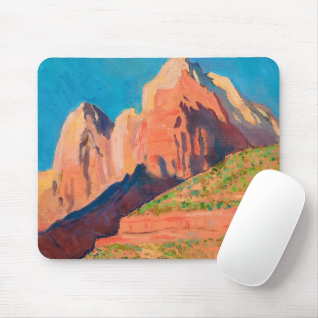 Landscape, Zion National Park by Maynard Dixon Mouse Pad (With Mouse)