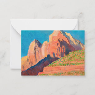 Landscape, Zion National Park by Maynard Dixon Note Card