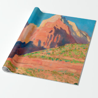 Landscape, Zion National Park by Maynard Dixon Wrapping Paper