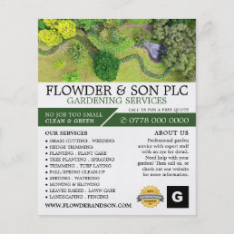 Landscaped Gardening Service, Horticulturist Flyer