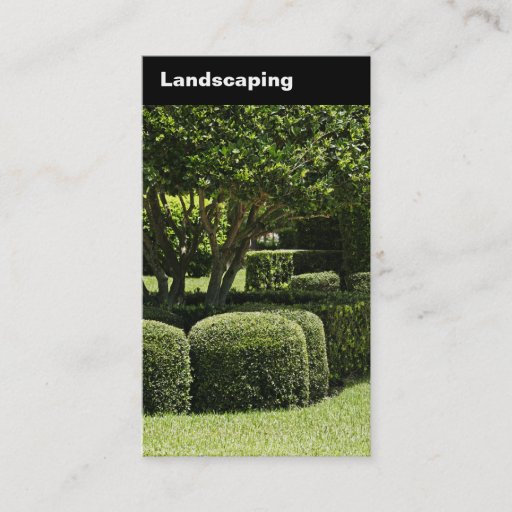 Customizable Landscaping Business Cards