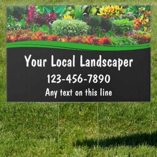 Landscaper Advertising Yard Sign Template