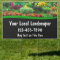 Landscaper Advertising Yard Sign Template