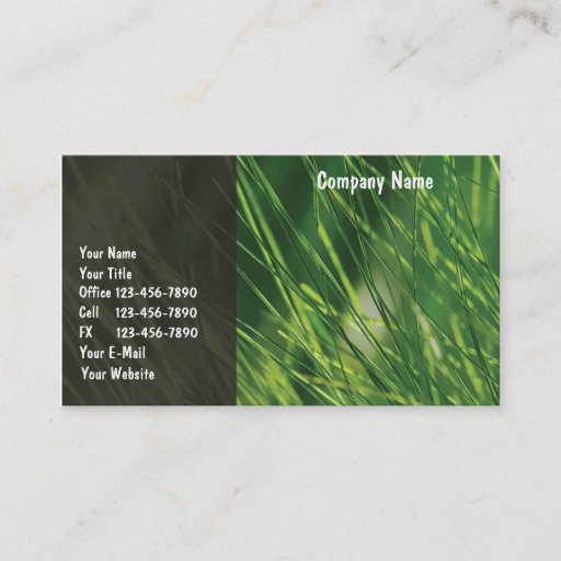 Customizable Landscaper Business Cards