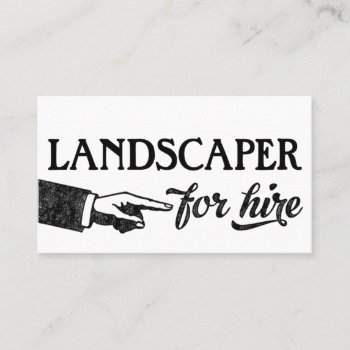 Landscaper Business Cards - Cool Vintage by NeatBusinessCards at Zazzle