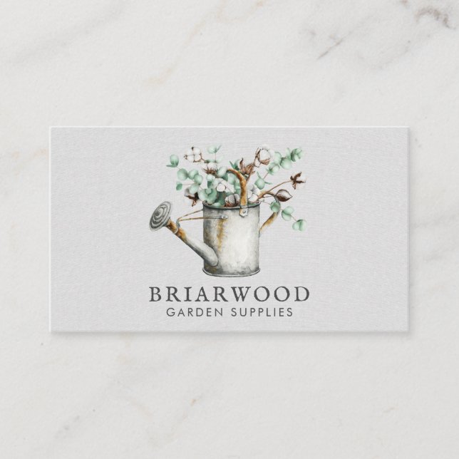 Landscaper Gardener Greenery  Square Business Card (Front)