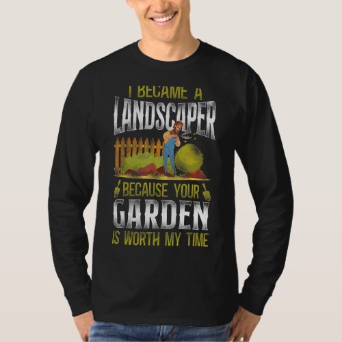 Landscaper Landscaping Landscape Architect Vintage T_Shirt