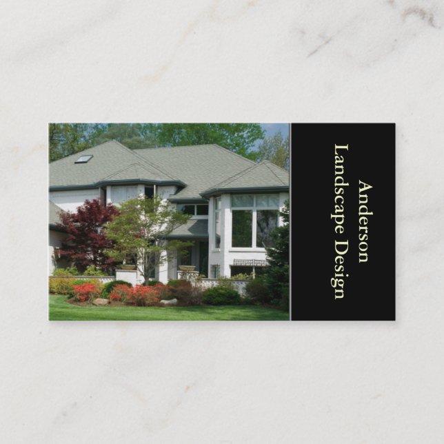 Landscaper or Landscaping Design Business Card (Front)