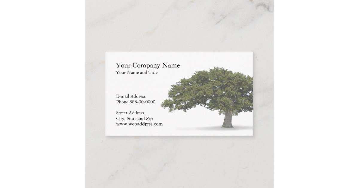 Landscaper Tree Trimmer Business Card 