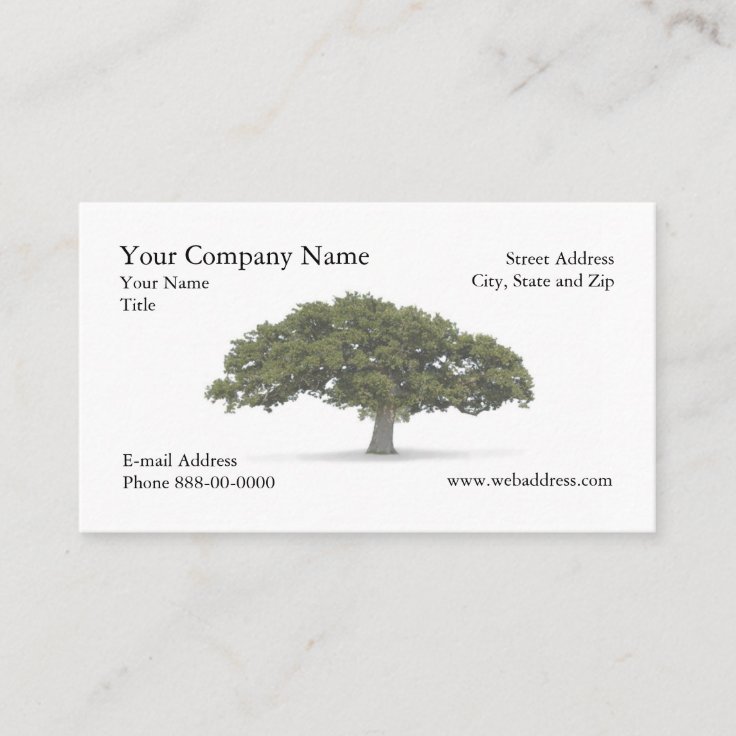 Landscaper Tree Trimmer Business Card 