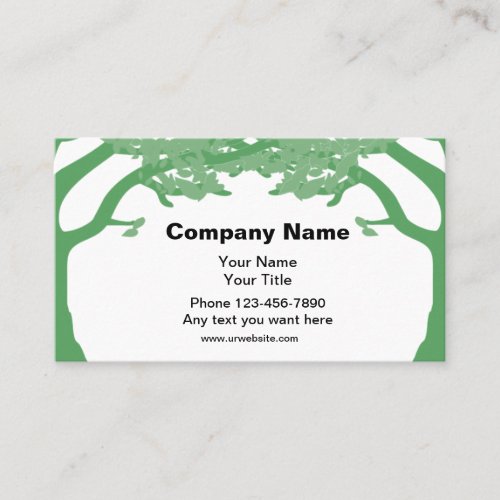 Landscaper Trees Theme Business Card