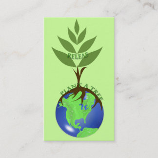 LandScaper's Business CardReLeaf - Plant A Tree Business Card