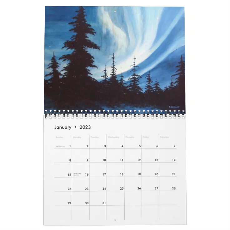 LANDSCAPES CALENDAR by ARTIST RICK GALLANT  Zazzle