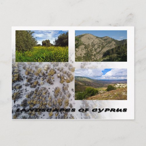Landscapes of Cyprus postcard