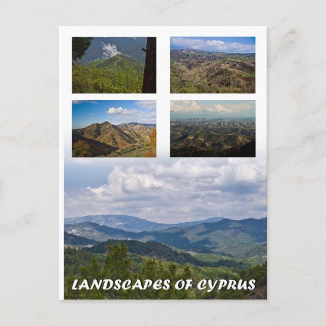 Landscapes of Cyprus postcard (Front)
