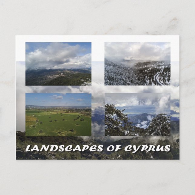 Landscapes of Cyprus postcard (Front)