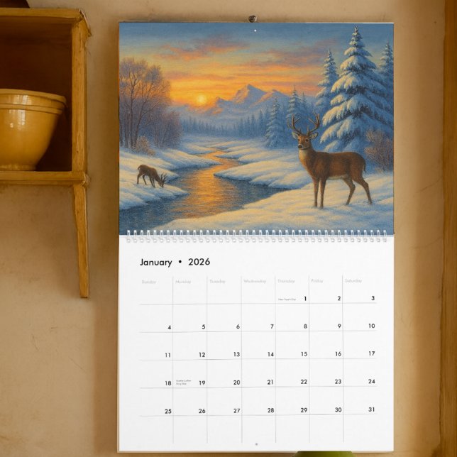 Landscapes of the seasons Template Calendar (Creator Uploaded)