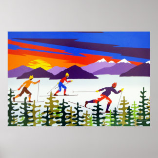 Landscapes Skiing Poster