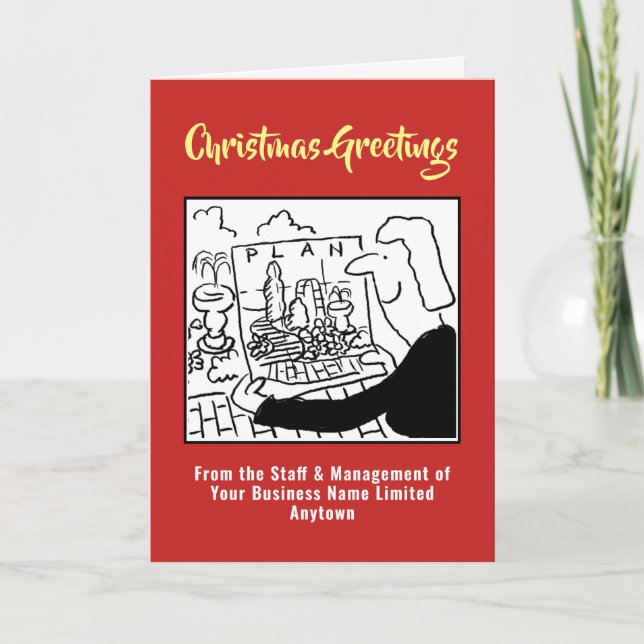 Landscaping and Garden Design Christmas Card (Front)