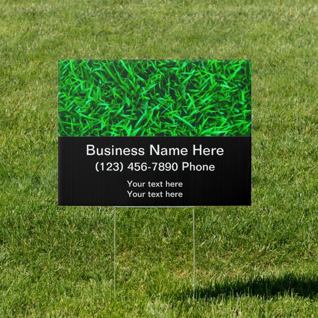 Landscaping And Lawn Service Simple Yard Signs (Insitu)
