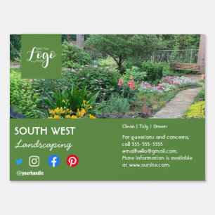 Landscaping & Arborist Flyer Gardener, Tree Surg Sign