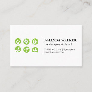 Landscaping Architect Gardening Business Card