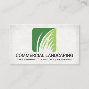 Landscaping Architect Grass Logo Business Card