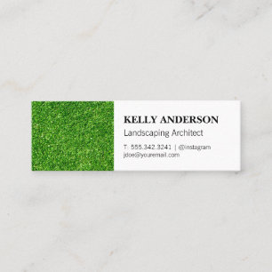 Landscaping Architect Grass Mini Business Card