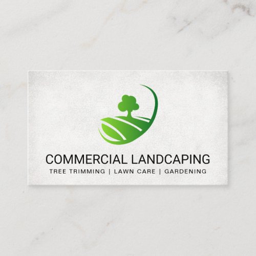 Landscaping Architect  Tree in Field Business Card