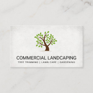 Landscaping Architect Tree Logo Business Card