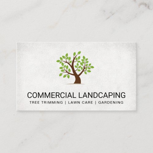 Landscaping Architect  Tree Logo Business Card