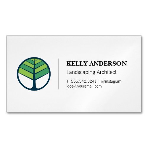 Landscaping Architect  Tree Trimming Service Business Card Magnet