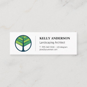 Landscaping Architect Tree Trimming Service Mini Business Card