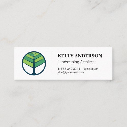 Landscaping Architect  Tree Trimming Service Mini Business Card