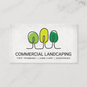 Landscaping Architect Trees Business Card