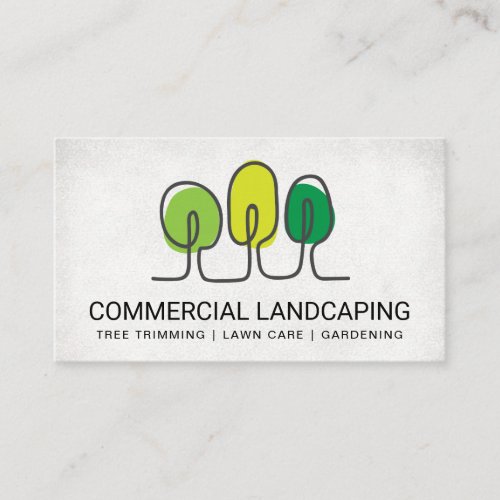 Landscaping Architect  Trees Business Card