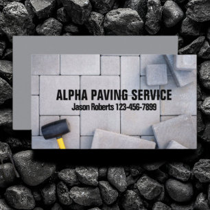 Landscaping Brick Paver Paving Stone Masonry Business Card