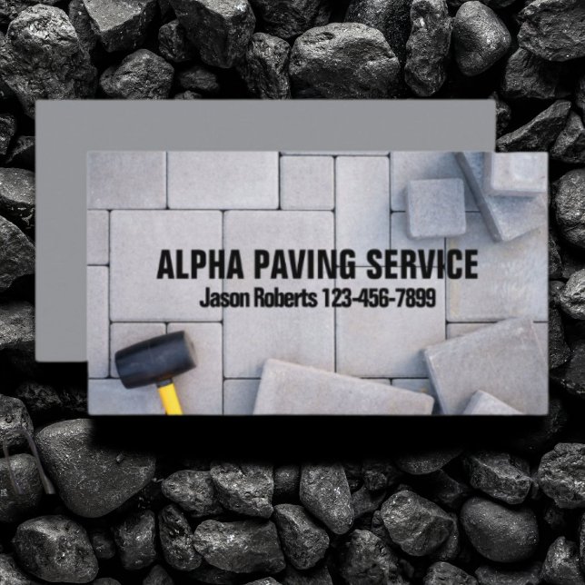 Landscaping Brick Paver Paving Stone Masonry Business Card (Landscaping Brick Paver Paving Stone Masonry Business Card)