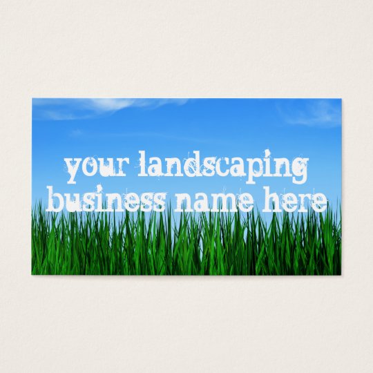 landscaping business business card