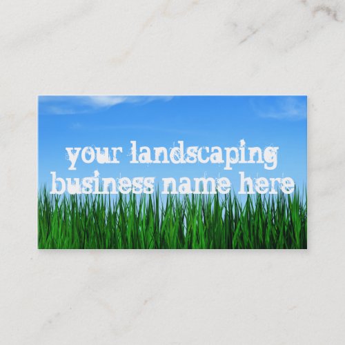 landscaping business business cards