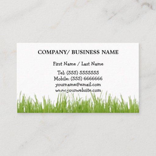 Customizable Landscaping Business Card