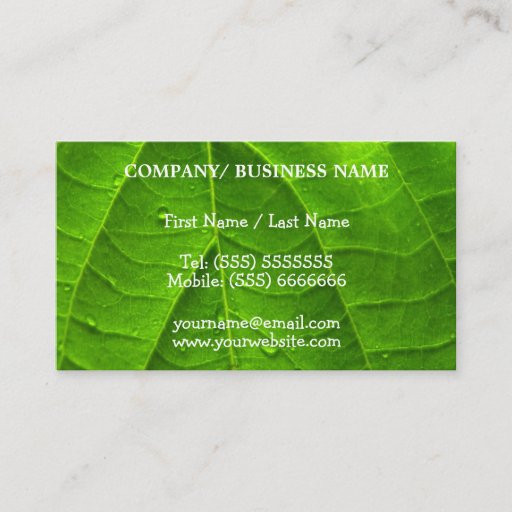 Customizable Landscaping Business Card